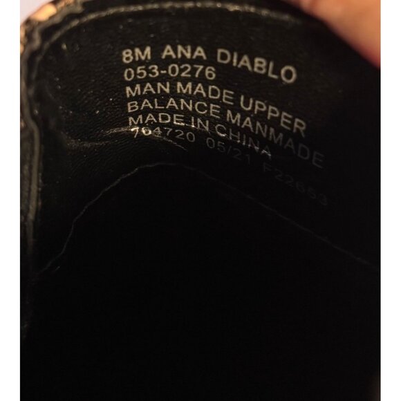 a.n.a. Diablo Snakeskin Print Ankle Booties Stacked Heel Women's 8M Western Chic - Picture 7 of 9